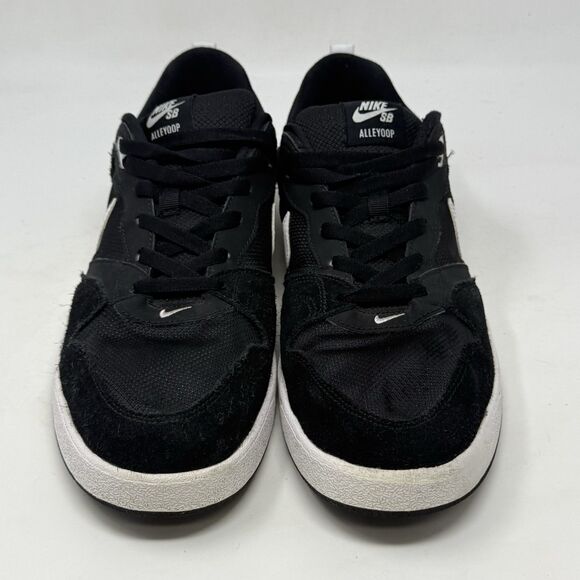 Nike SB Alleyoop Sneakers Mens 11 Black Suede Mesh Low Top Skate Shoes CJ0882001 - Picture 5 of 16